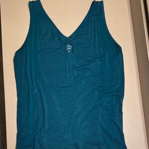 Market & Spruce Deep Teal Tank Top